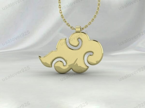 Cloud Unique Design Unisex Pendant, 925 Sterling Silver Necklace Jewelry - Image 2