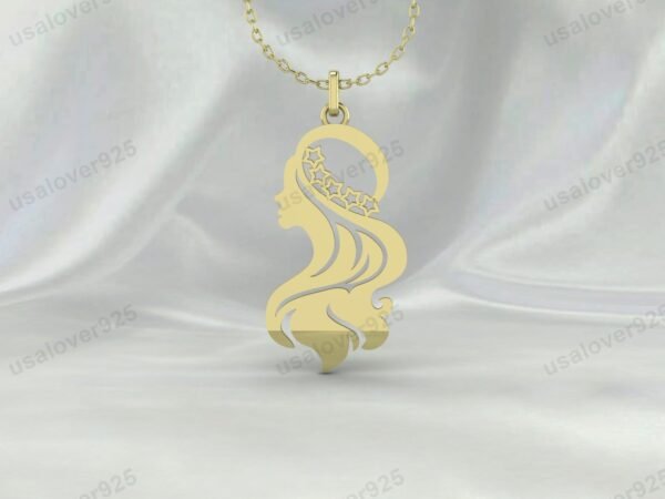 Women Unique Design Pendant, 925 Sterling Silver Necklace Jewelry - Image 2