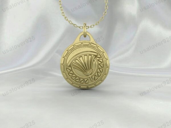Ancient Egypt Unique Design Pendant, 925 Sterling Silver Necklace Jewelry