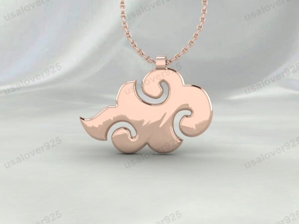 Cloud Unique Design Unisex Pendant, 925 Sterling Silver Necklace Jewelry - Image 3