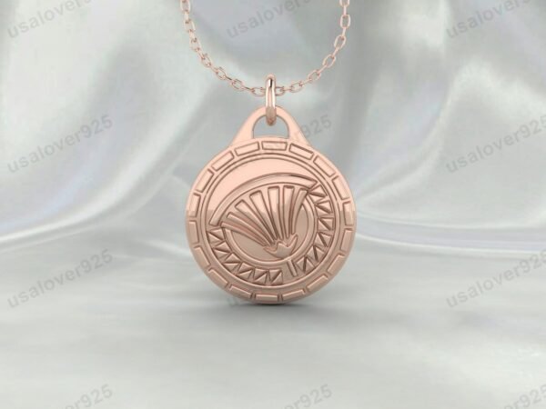 Ancient Egypt Unique Design Pendant, 925 Sterling Silver Necklace Jewelry - Image 2
