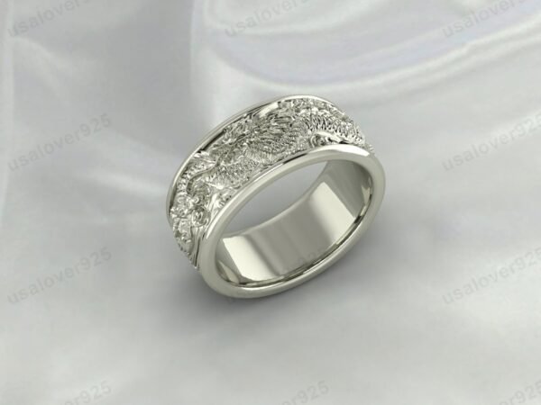 Unique Dragon Design 925 Sterling Silver Unisex Band Ring Jewelry - Image 3