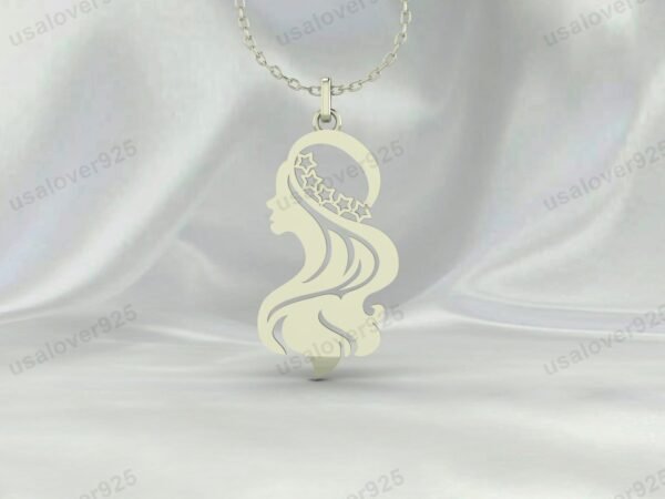 Women Unique Design Pendant, 925 Sterling Silver Necklace Jewelry