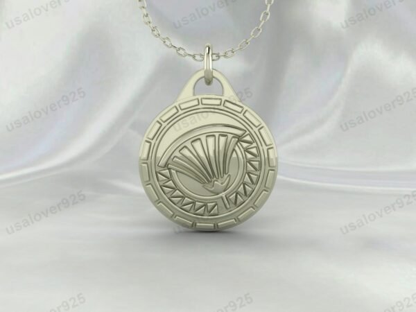 Ancient Egypt Unique Design Pendant, 925 Sterling Silver Necklace Jewelry - Image 3