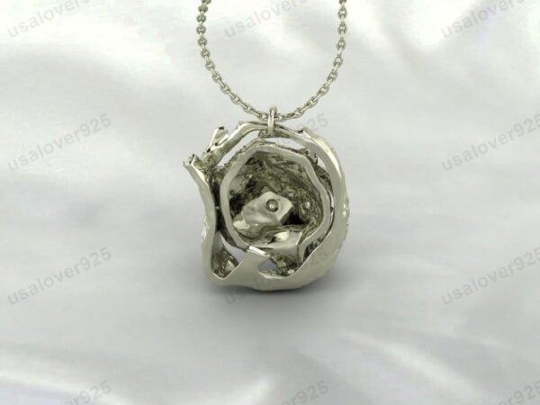 Wolf Unique Design Unisex Pendant, 925 Sterling Silver Necklace Jewelry - Image 4