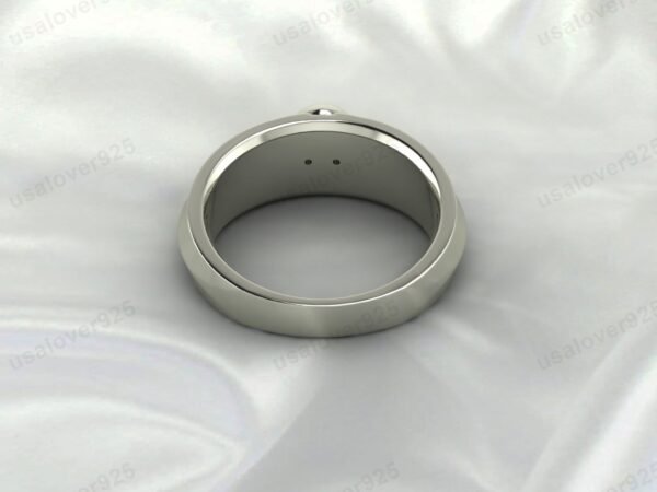 Modern Skull Unique Design 925 Sterling Silver Unisex Ring Jewelry - Image 3
