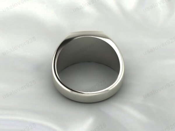 Unique Cross Design Handmade 925 Sterling Silver Mens Signet Ring Jewelry - Image 5
