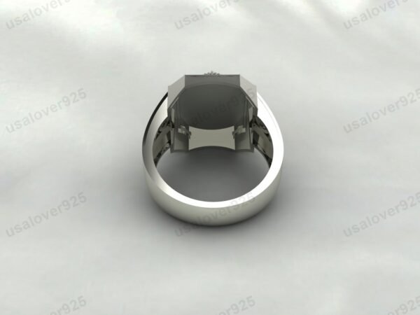Hanuman God Religious Unique Men Signet Ring, 925 Sterling Silver Jewelry - Image 3