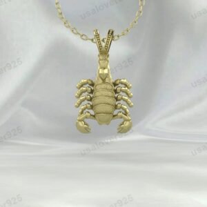Scorpion Unisex Pendant, 925 Sterling Silver Necklace Jewelry