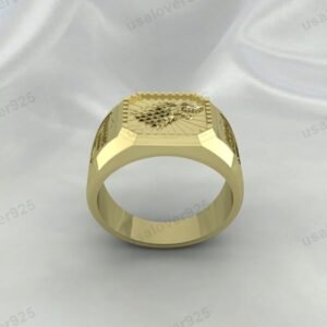Game Of Throne House Stark Wolf Ring – High Quality Yellow Brass Unisex Jewelry