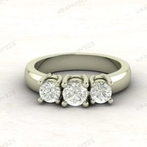 CZ Diamond Stone Women Ring – 925 Sterling Silver Jewelry