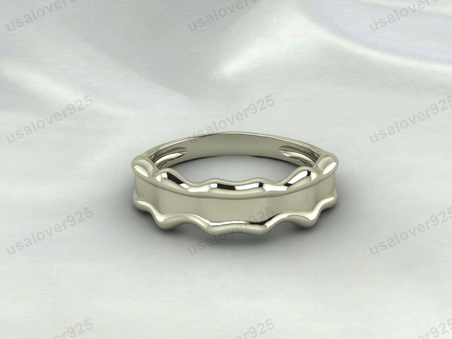 925 Sterling Silver Unisex Ring Band Jewelry