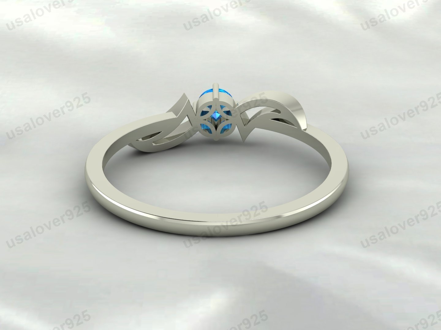 Topaz Gemstone Solitaire Women Ring – 925 Sterling Silver Jewelry - Image 4