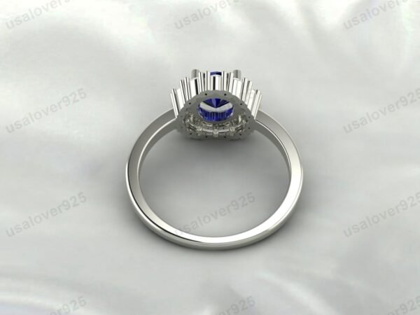 Topaz Gemstone Solitaire Ring – Women’s 925 Sterling Silver Jewelry - Image 4