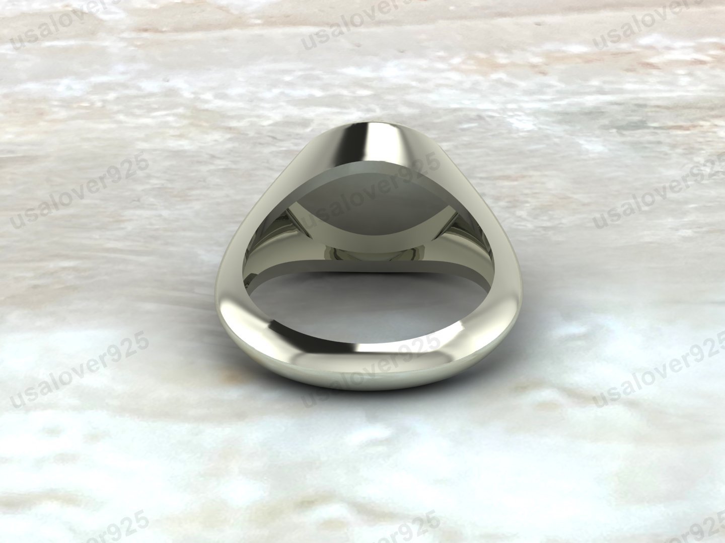 Lion Men's Signet Ring, 925 Sterling Silver Jewelry - Image 3