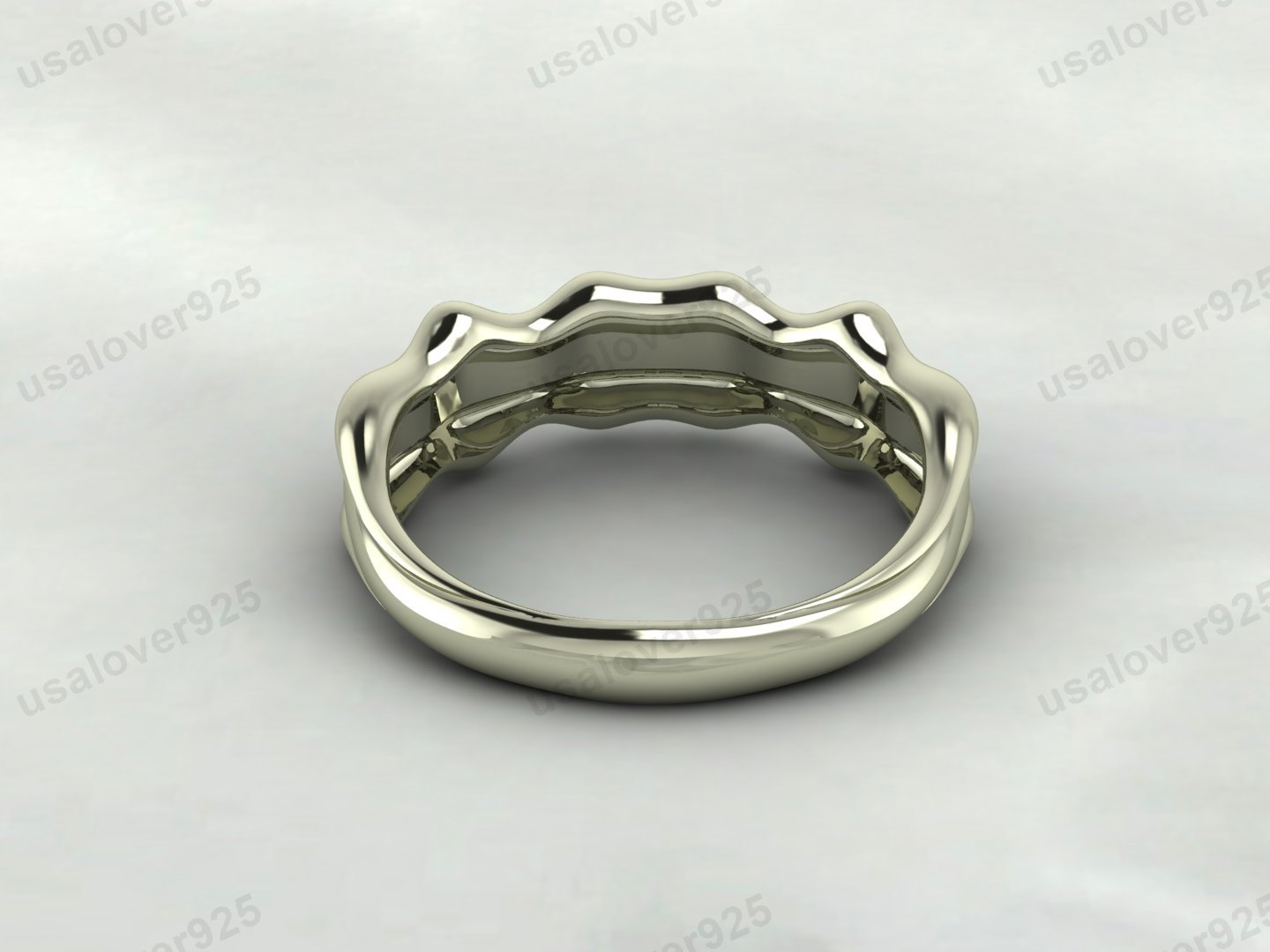 925 Sterling Silver Unisex Ring Band Jewelry - Image 4