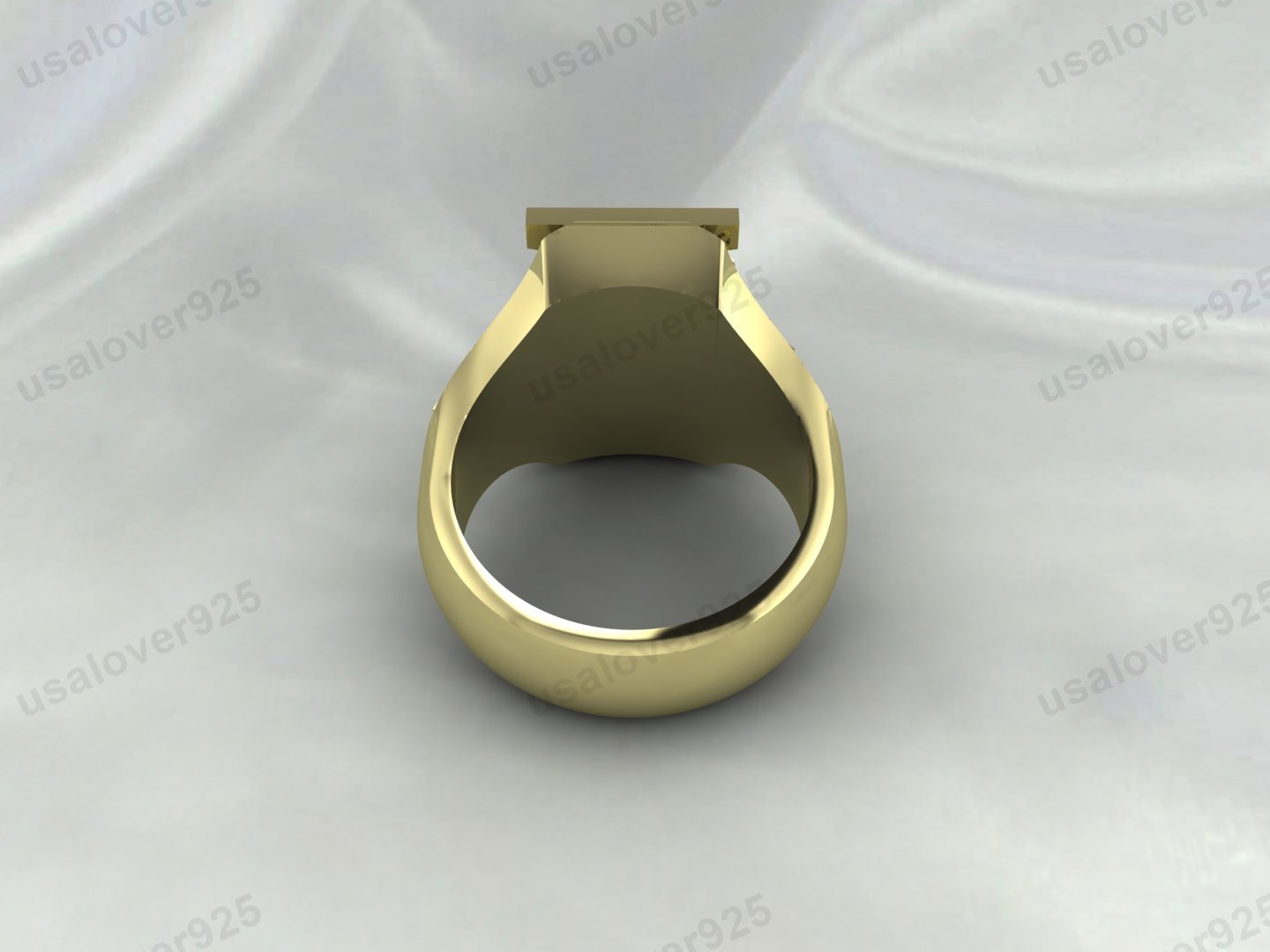 Inquisitor Insignia Signet Men Ring – High Quality Yellow Brass Jewelry - Image 3