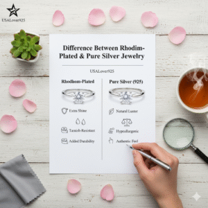 Rhodium-Plated vs Pure Silver Jewelry