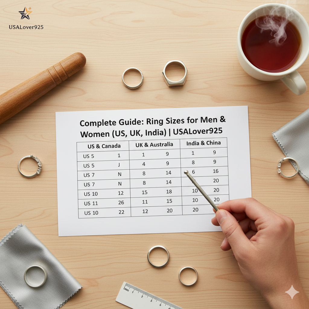 Ring Sizes for Men & Women