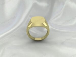 Cushion Shape Signet Ring