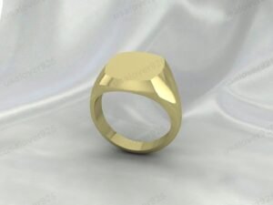 Cushion Shape Signet Ring
