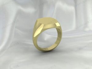 Cushion Shape Signet Ring