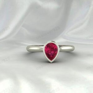 Ruby Pear Ring