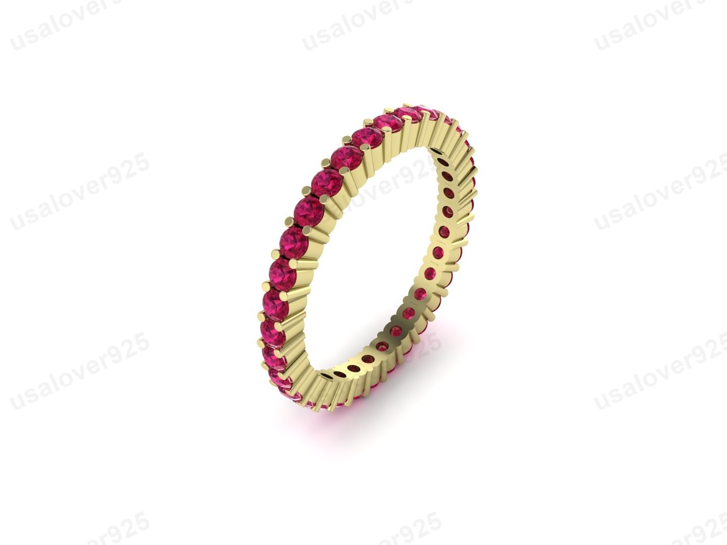 Ruby Gold Eternity Ring
