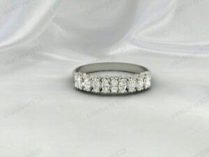 CZ Diamond Full Eternity Band | 925 Sterling Silver Stacking Ring