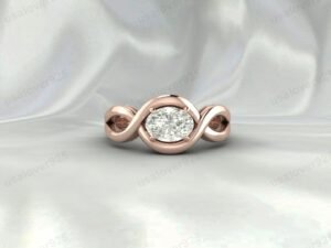 Cubic Zirconia Oval Stone Women Ring | 925 Sterling Silver Bridal Jewelry