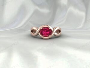 Ruby Oval Stone Women Ring | 925 Sterling Silver May Birthstone Jewelry