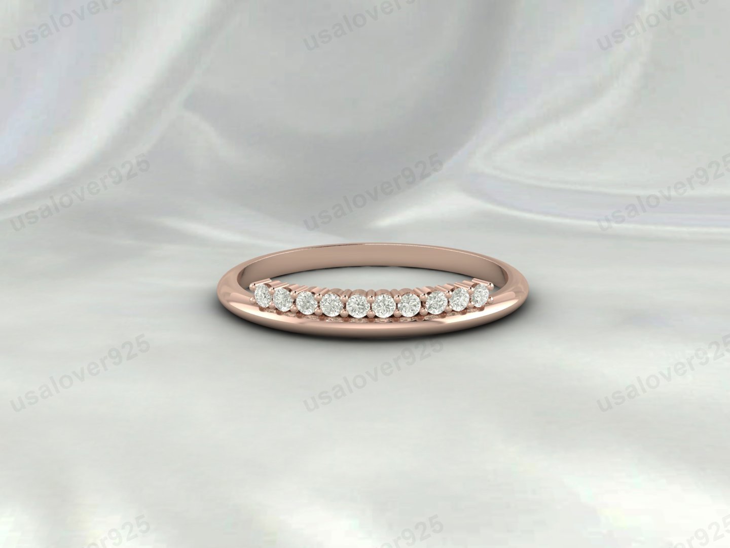 CZ Diamond Eternity Women Band Ring