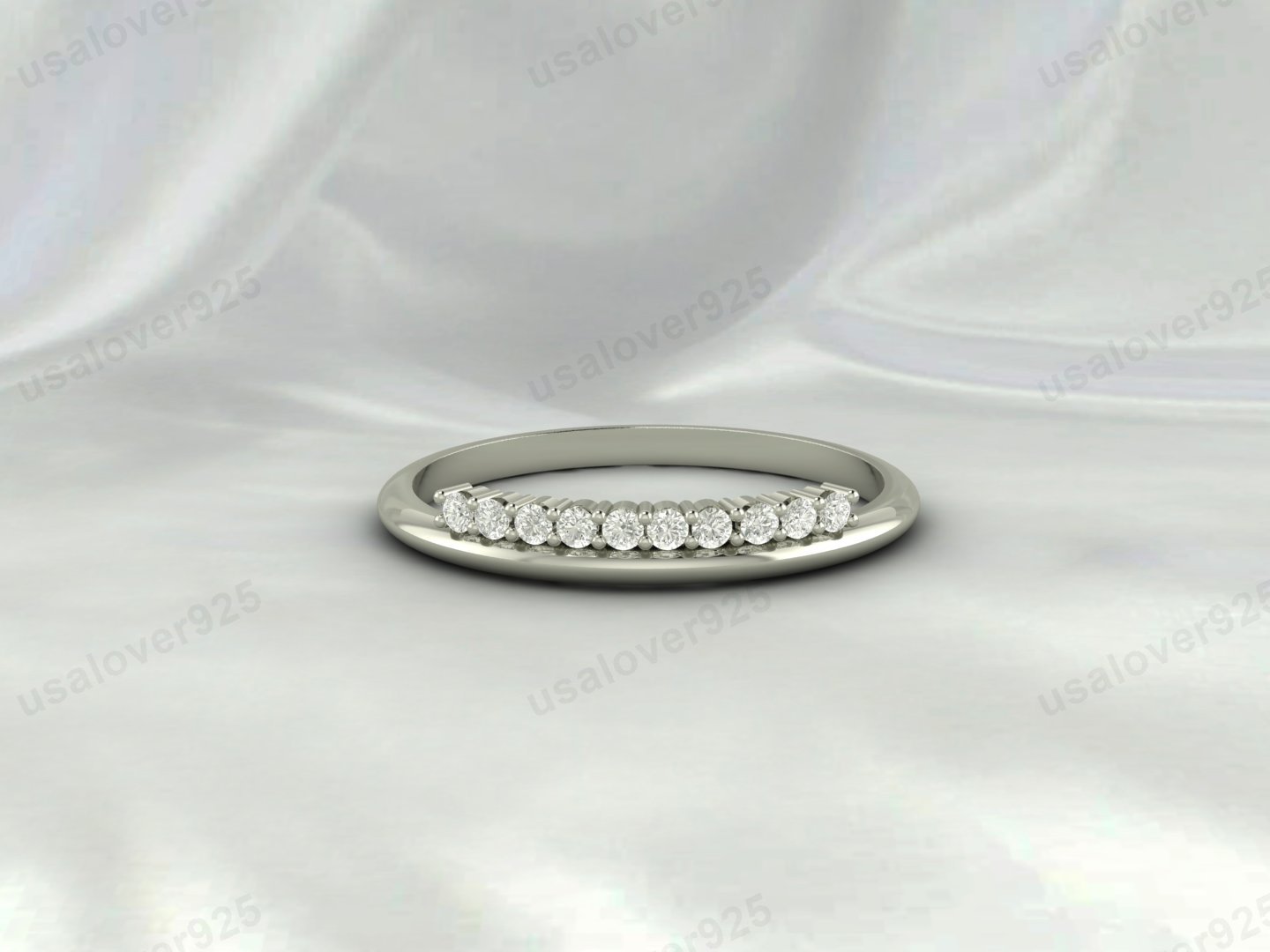 CZ Diamond Eternity Women Band Ring