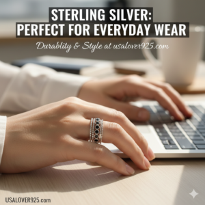 Sterling silver perfect for everyday wear usalover925.com