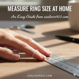 Measure ring size at home easy guide usalover925.com