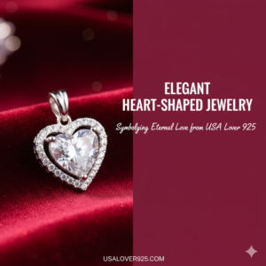 Elegant heart-shaped jewelry symbolizing eternal love from USA Lover 925