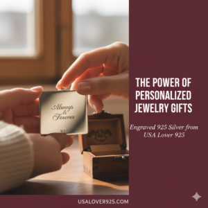 Power of personalized jewelry gifts engraved 925 silver from USA Lover 925