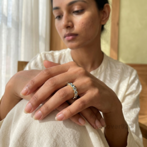 Aquamarine Full Eternity Band