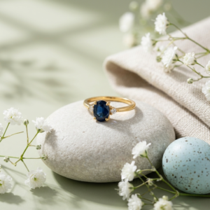Blue Sapphire Oval Ring