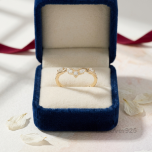 CZ Half-Eternity Ring, 925 Sterling Silver Stackable Anniversary Band