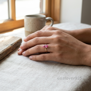 Ruby Marquise Stone Ring