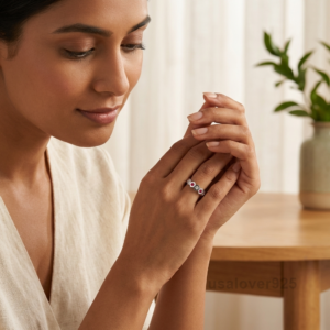 Ruby and CZ Stone Women's Eternity Band, 925 Solid Sterling Silver Jewelry