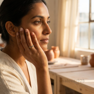 Blue Sapphire Stone Women's Full Eternity Band, 925 Solid Sterling Silver