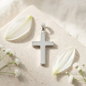 Cross Unisex Pendant, 925 Sterling Silver Necklace Jewelry