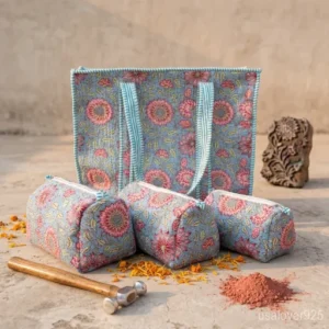 Set-of-3-Nesting-Quilted-Cotton-Pouches-For-Makeup-And-Tech