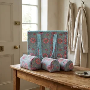 Extra-Large-Blue-Floral-Tote-Bag-With-Secure-Zipper