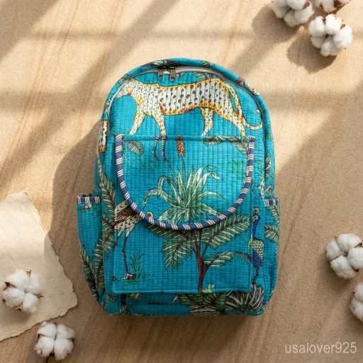 Lightweight-Cotton-School-Bag-And-Travel-Daypack-For-Women