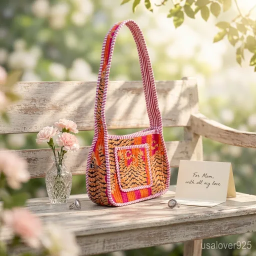 Orange-Tiger-Print-Shoulder-Bag-Hand-Block-Print-Cotton-Sling