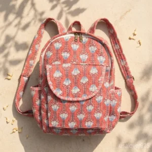 Front-Zipper-Pocket-And-Side-Water-Bottle-Slots-On-Boho-Backpack