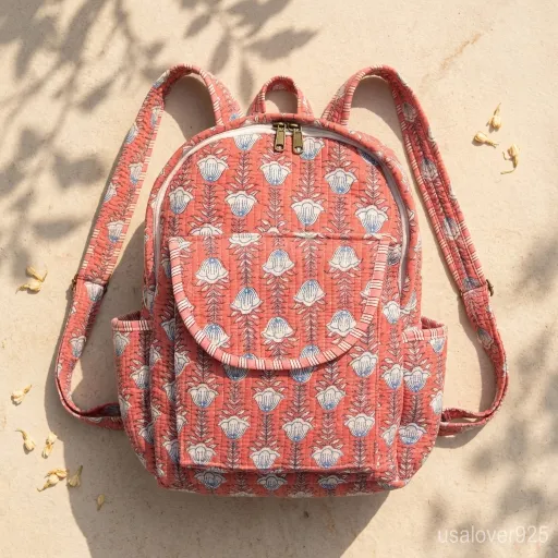Front-Zipper-Pocket-And-Side-Water-Bottle-Slots-On-Boho-Backpack